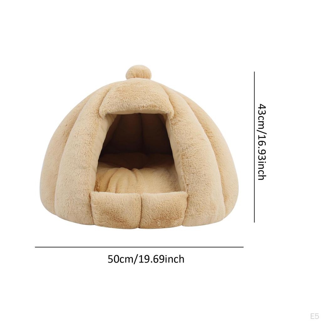 Semi Closed Cat Nest Autumn Winter Bed Kennel Shelter Pet Pets Cave for Kitten Hamster