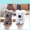 West Highland Miniature Dog Plush Keychain Bag Pendant Pp Cotton Plush Toys