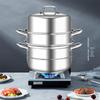 Трехъярусная пароварка Ouraibo из нержавеющей стали