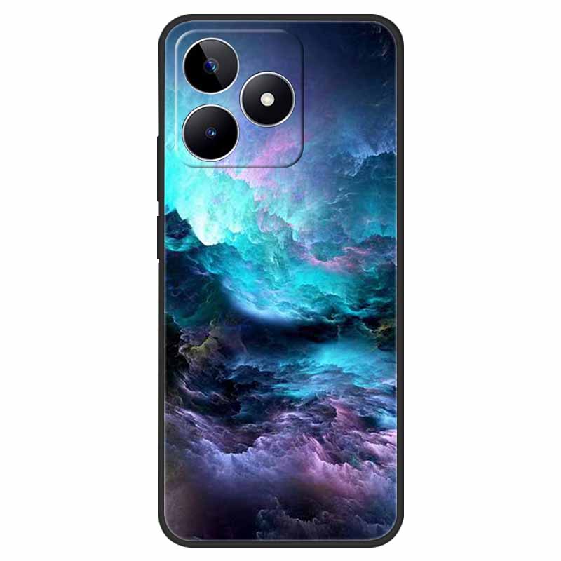 Чехол для Realme C51 Ударопрочный Мягкий Силикон ТПУ Задняя Крышка Для OPPO Realme C51 4G Чехлы для Телефона Мультяшный RealmeC51 RMX3830 funda