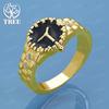 New Classic 18k Gold Zircon Watch Shape Ring Men Women Party Engagement Fashion Luxury Jewelry High Quality Gift Accessories