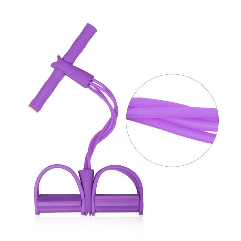 Kaisu Фитнес-оборудование Тренажер для пресса Эспандер для подтягиваний Утягивающий живот Четырехжильный канат Эластичный канат Педальный эспандер