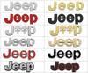 Car Front Hood Emblem for Jeep Grand Cherokee Wrangler Renegade Patriot Liberty Compass Rear Trunk Side Badge Sticker Decals ALV1
