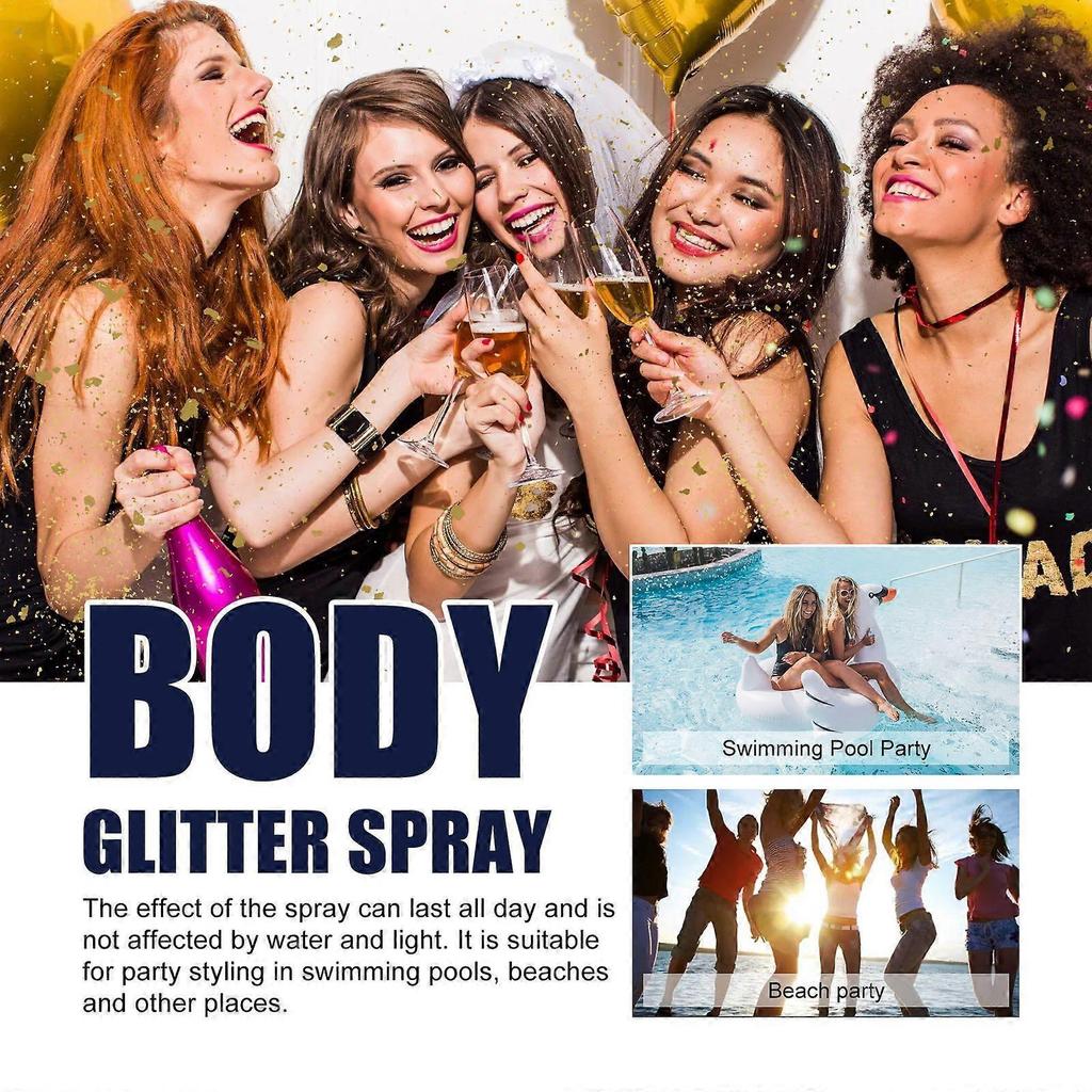 Jaysuing Shimmer Spray Party Atmosphere Brightening Glitter Highlighter Spray