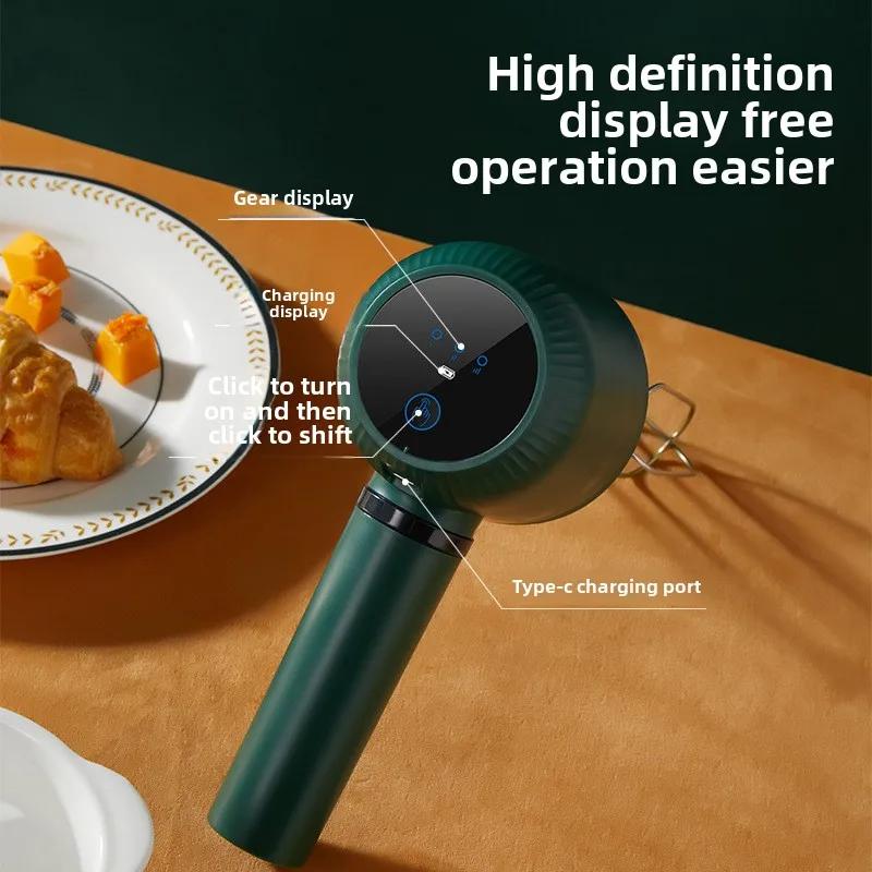 Беспроводной ручной электрический венчик для взбивания яиц из нержавеющей стали, небольшой автоматический венчик для взбивания сливок, специальный венчик для выпечки