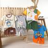 Children's Casual Short-sleeved Summer Cotton T-shirt Set for Boys and Girls
