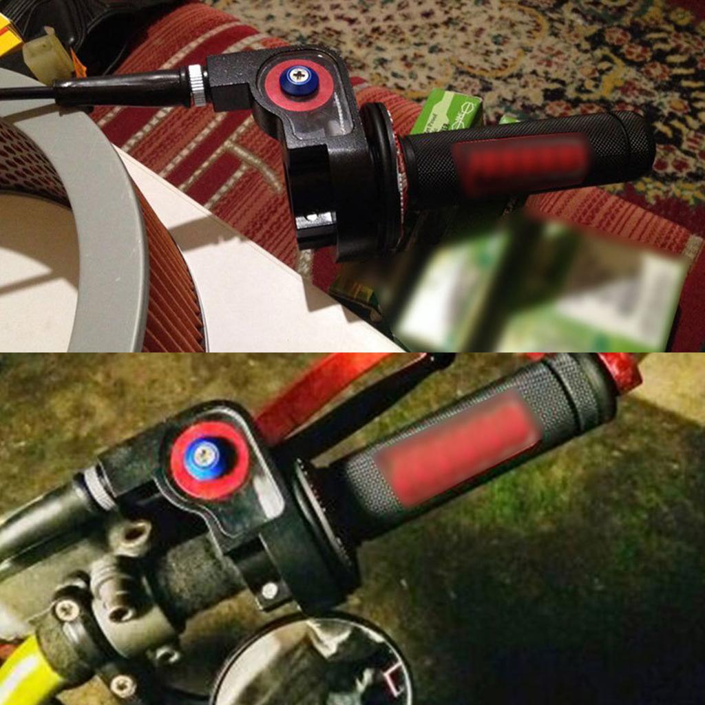 Алюминиевая ручка дроссельной заслонки, поворотная ручка с видимым уровнем масла, улучшает контроль и стиль, простая установка, долговечность