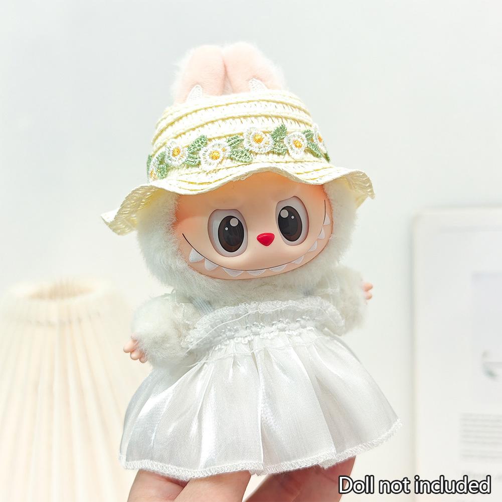 For 17cm Labubu Doll Clothes Fashion Clothes Hoodies Doll Clothes Color Match Hoodies Dolls Accessories Cute Decoration Little Cloths