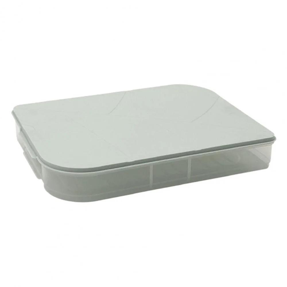 Штабелируемый пластиковый контейнер Поднос для хранения продуктов с крышкой Многослойный холодильник Коробка для пельменей Органайзер для кухонного хранения