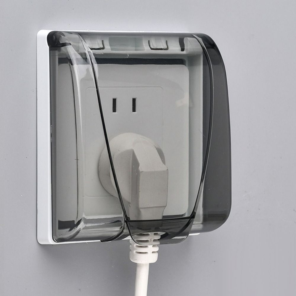 Самоклеящаяся защитная крышка переключателя, пластиковая крышка электрической вилки, защита от брызг, настенная коробка