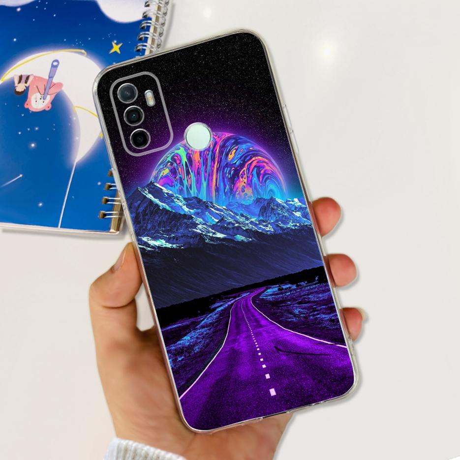 Для Oppo A53 Чехол Oppo A53s CPH2139 Стильный Расписной Чехол Прозрачный Силиконовый Чехол для Телефона Для Oppo A53 A 53 s OppoA53 Мягкие Fundas Capa