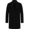 EMZ Erdos Men's 100% Wool Mid-Length Double-Faced Overcoat