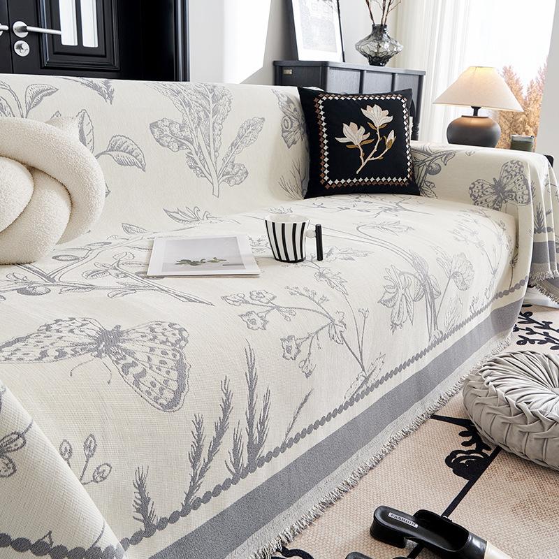 Chenille Sofa Towel Four Seasons Universal All-Inclusive Sofa Cover Dust Cover Living Room One Piece Sofa Cover Cloth Cushion