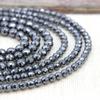 Граненые бусины из натурального серого гематита 6 мм 8 мм, темно-серые бусины из драгоценных камней для изготовления ювелирных изделий, энергетические бусины