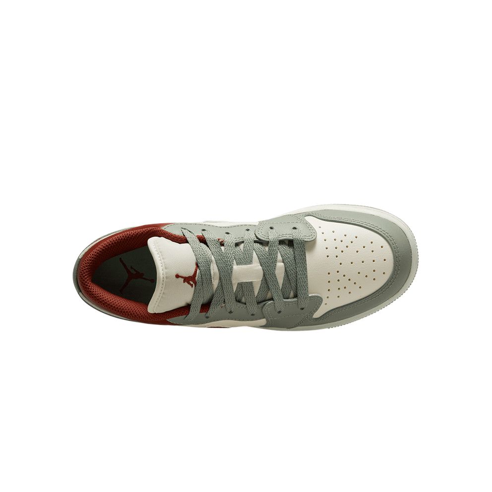 Кроссовки Air Jordan 1 Low GS Sail Jade Horizon Детские Зеленый Чистый Платиновый Белый 553560133