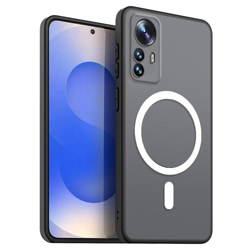 Магнитный железный кольцевой чехол для телефона для Xiaomi 12T Pro, 12T Матовый мягкий ТПУ Ударопрочный чехол