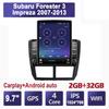 9,7-дюймовый автомобильный радиоприемник для Subaru Forester 3 Impreza 2007-2013 Android 2 DIN Tesla с вертикальным экраном Carplay Авто радио Мультимедийный плеер 2 + 32 ГБ