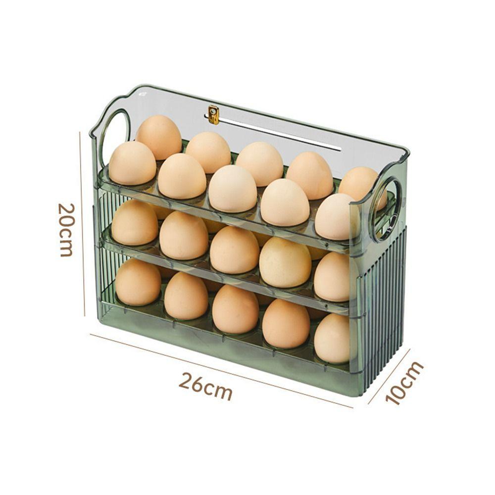 Placstic Egg Tray 30 Grid Egg Organiser New Egg Dispenser for Kitchen Storage
