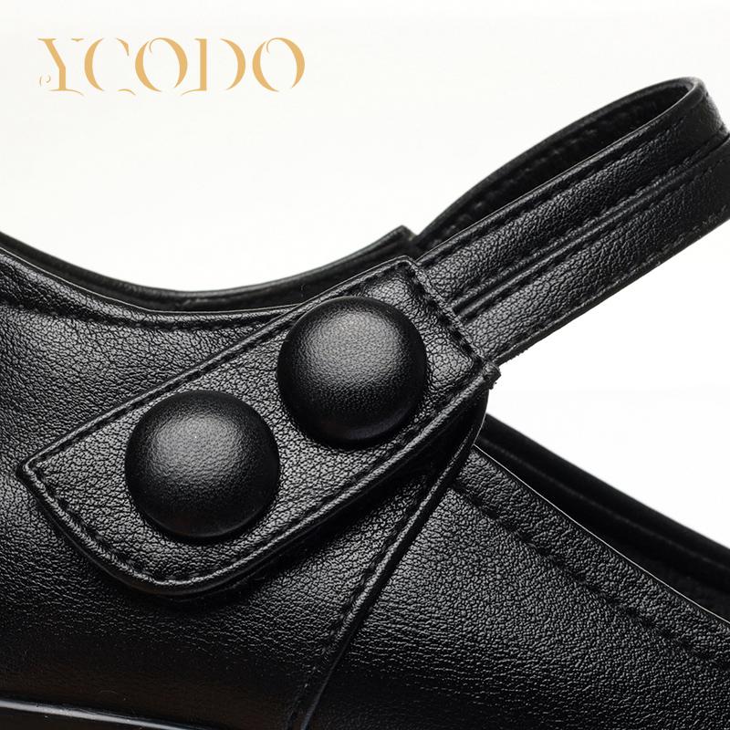 Female and Female Students Spring and Summer Leather Comfortable High-heeled Dress Shoes Mary Jones Ladies