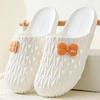2024 Summer New Hole Shoes Closed Toe Slippers Women's Non-slip Cute Casual Home Outdoor Wear Soft Bottom Bathroom Breathable
