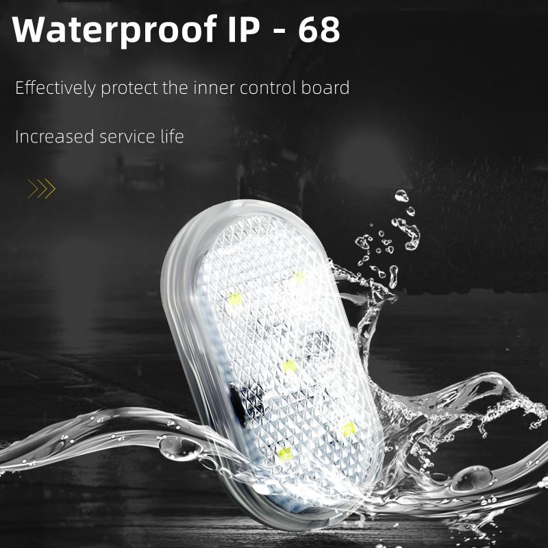 Автомобильный светодиодный приветственный светильник с магнитным управлением, USB-зарядка, автоматическая открытая дверь, безопасная сигнальная лампа для предотвращения столкновений