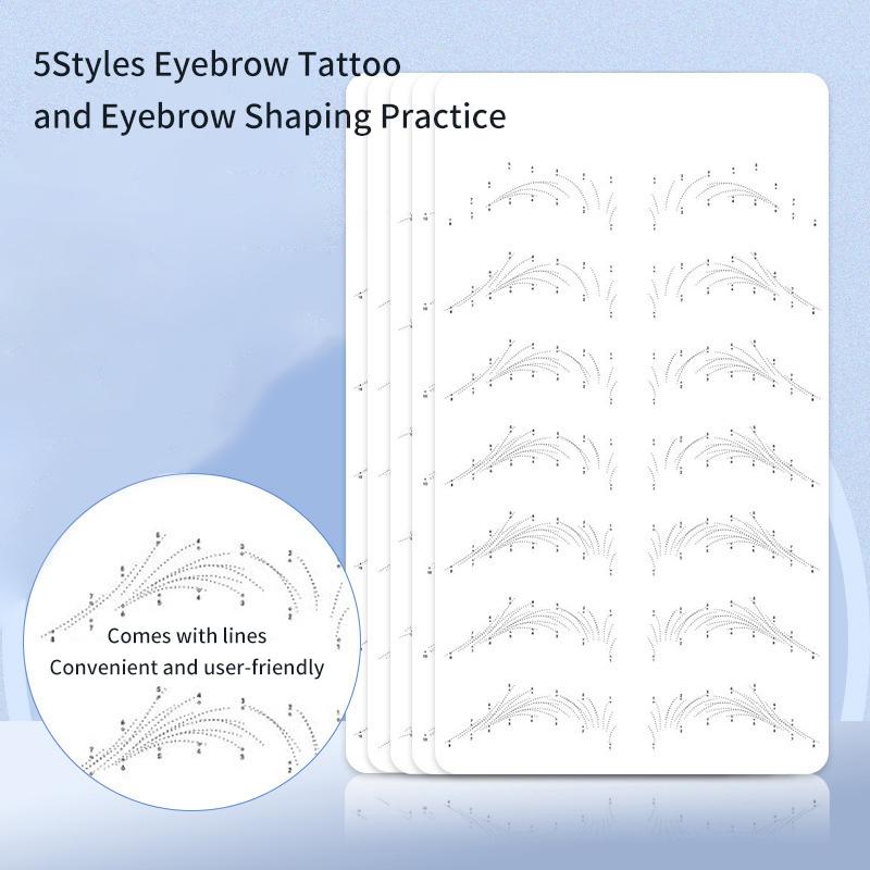 Полуперманентная дикая линия бровей татуировка практика кожа для начинающих вышивка силиконовая имитация бровей обучение кожа татуировки инструменты