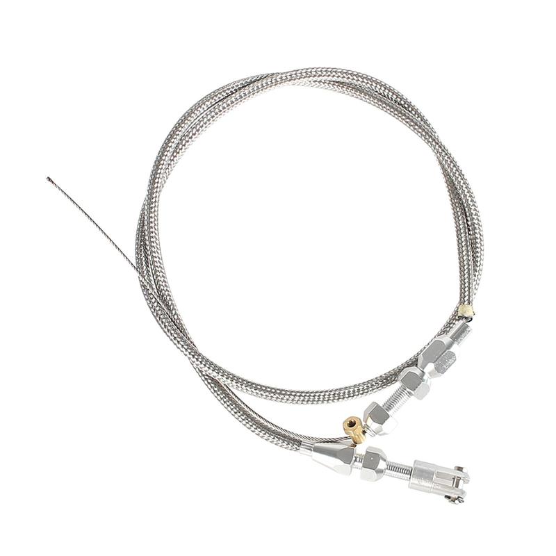 36" Braided Throttle Cable Kit Replacement Swap Fuel Line Kit