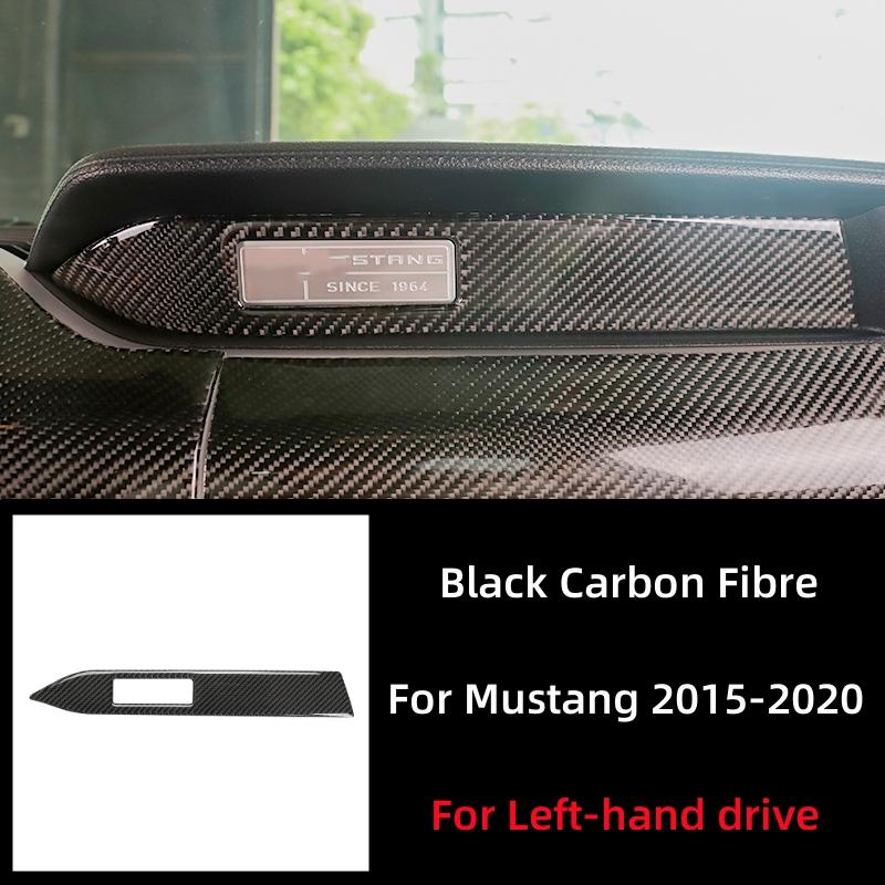 For Ford Mustang 2015-2025 Car Accessories Carbon Fiber Interior Car Dashboard Decoration Strip Sticker Car Styling Trim Cover