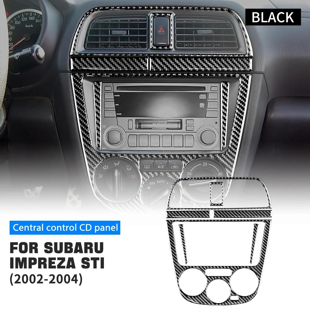 Carbon Fiber Style Center Console Sticker for Subaru Impreza WRX STI 2002-2004 LHD RHD Interior Trim Cover
