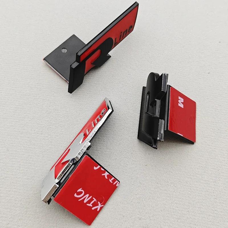 3D Metal Car Logo R RLine Front Grille Emblem Badge Sticker For Volkswagen VW Golf R R32 MK7 MK7.5 MK8 Polo GTI GLI Accessories VP3