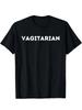 Vagitarian'' Pun-Filled Men's T-Shirt - Soft, Breathable 100% Cotton | Casual
