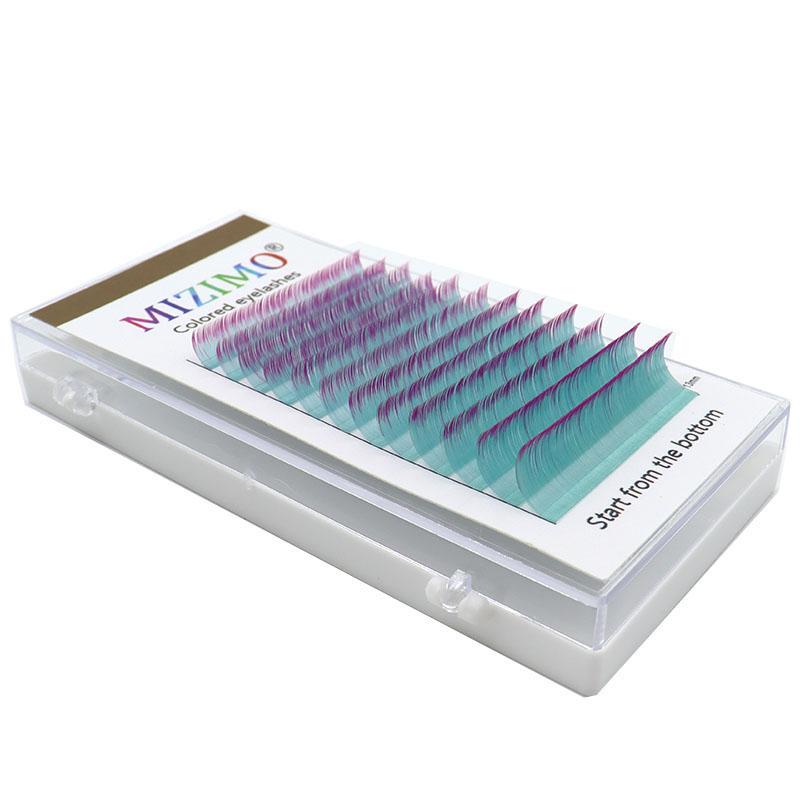 Светло-голубой корень розы, естественно мягкий и удлиненный цвет, одиночные привитые накладные ресницы для макияжа глаз 0,07 мм C/D 8-13 мм