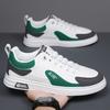 Men's Shoes Spring and Autumn Breathable Shoes New Versatile Sports and Leisure Flat White Board Shoes Men's Work Trendy Shoes