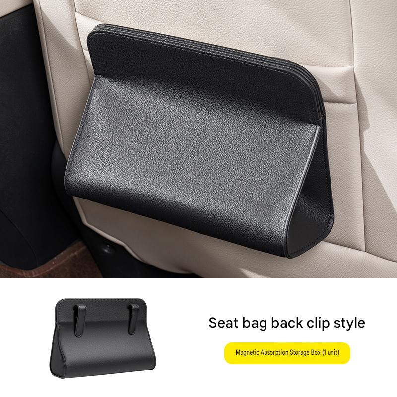 Car Seat Back Hanging Bag Multipurpose Auto Organizer Hanging Car Document Holder Multi-Pocket Bottle Bag Storage Box