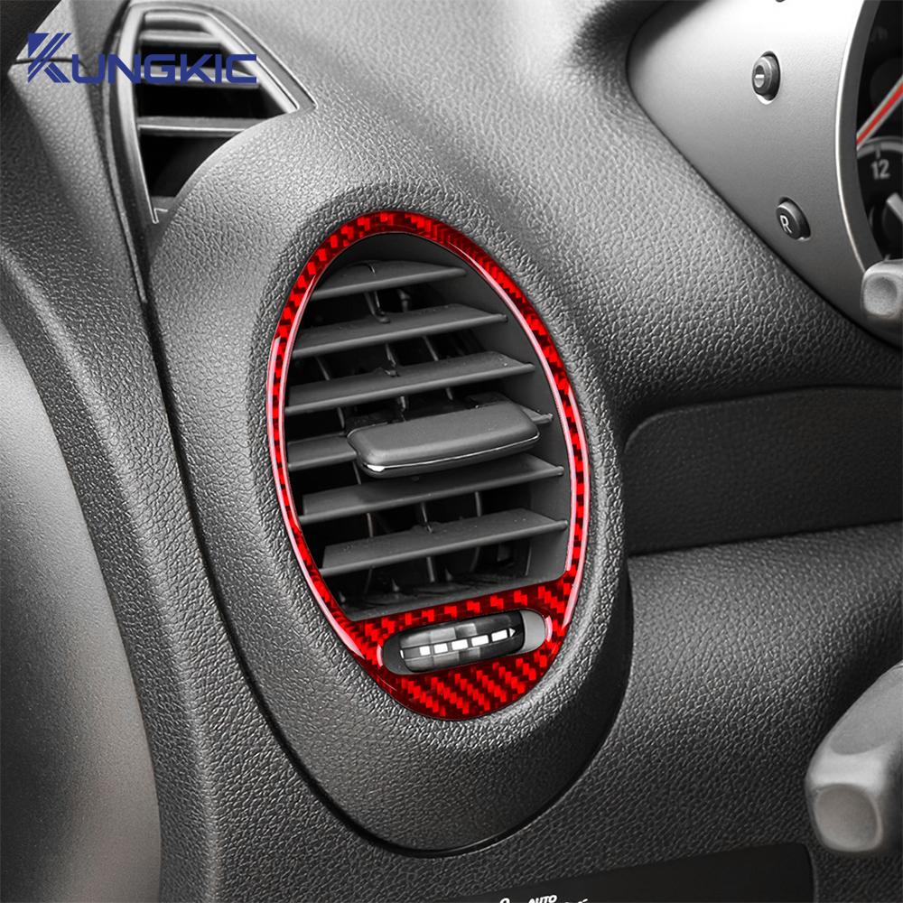 For Mercedes Benz SLK R171 2004 2005 2006 2007 2008 2009 2010 Real Soft Carbon Fiber Side Air Vents Sticker Trim Accessories