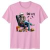 Dad Life Unisexs TShirt Skeleton Overworked Coffee Fathers Day Gift For Him