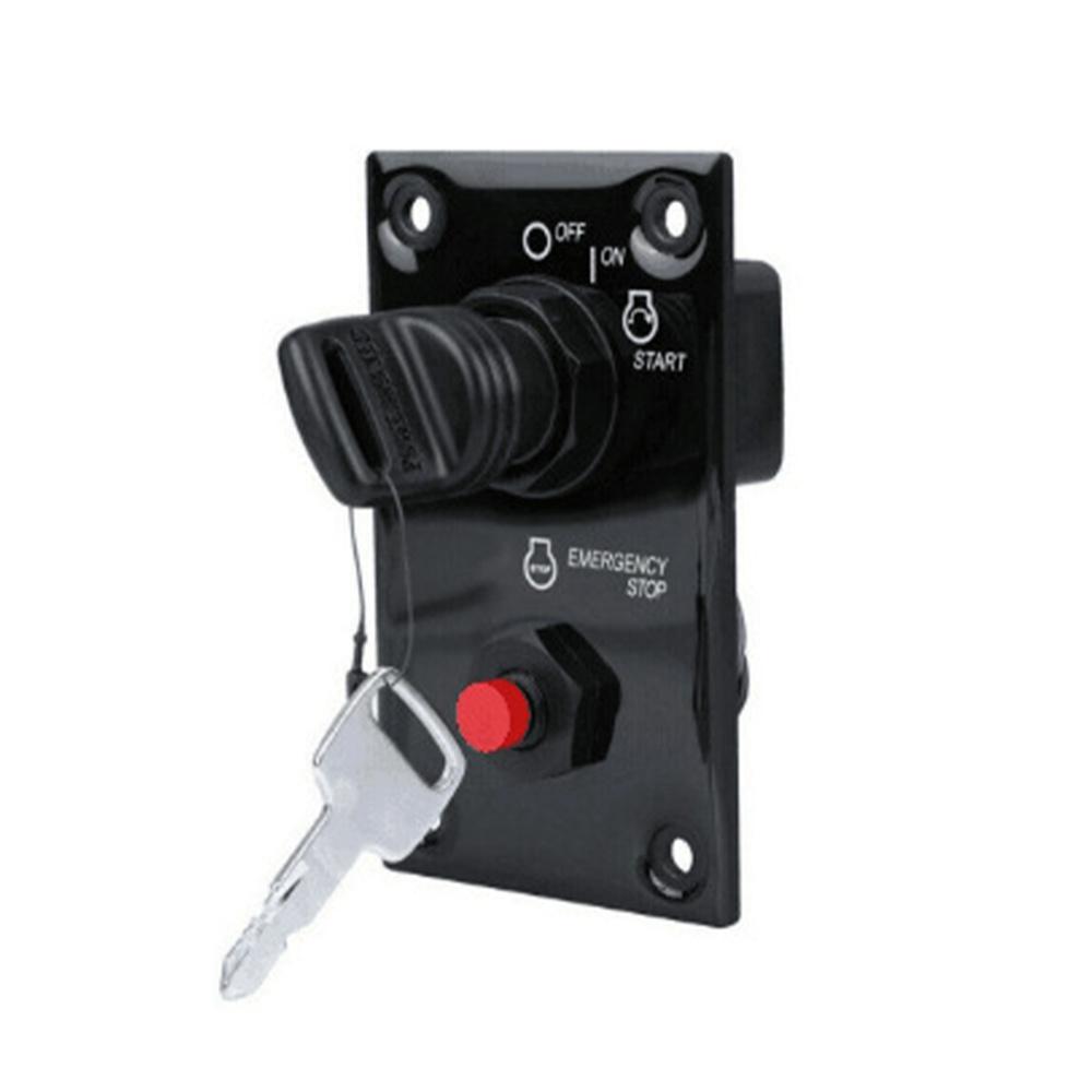 37100-96J24 Marine Outboard Single Ignition Key Switch Panel For Suzuki Outboard