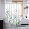 1 шт. Занавеска для душа «Полевые цветы и сорняки» с пейзажем в натуральных зеленых тонах, 70X70 дюймов, полиэстеровая занавеска для душа, 12 крючков.