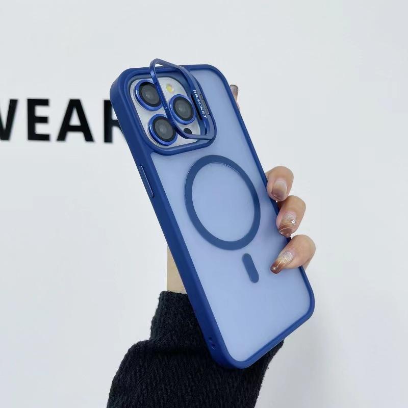 Подходит для Apple 15 Магнитный чехол для телефона из сплава для объектива, Iphone14promax Матовый на ощупь 13 с защитной пленкой для объектива