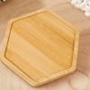 5pcs Creative Bamboo Coasters Heat-resistant Tea Cup Mats Crafts Anti Scalding Pad  Bowl