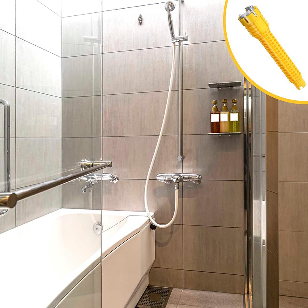 Раковина Ключ для ванной комнаты Инструмент для установки сантехники Бытовая водопроводная труба Смеситель для овощной раковины Угловой клапан Обслуживание раковины и ее устранение