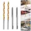 Metric Tap Drill Bit Set 2Pcs M5x0.8 Straight Flute Thread Tap 2Pcs 4.2mm Twist Drill Bit Coated Screw Threading Tool