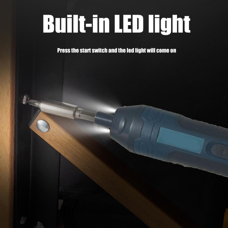 Электрическая отвертка 4 режима крутящего момента Магнитная головка Аккумуляторный инструмент Аккумуляторная отвертка