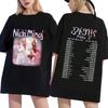 Nicki Minaj Pink Friday 2 World Tour T Shirt Unisex Women Fashion Hip Hop Short Sleeve Oversized T-shirts 100% Cotton Cozy T Shirts