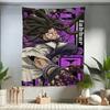 1 шт. Гобелен Аниме Jujutsu Kaisen Настенный Фон Ткань Для Гостиной Спальни Крутой Фиолетовый Эстетика Манга Стиль Декор