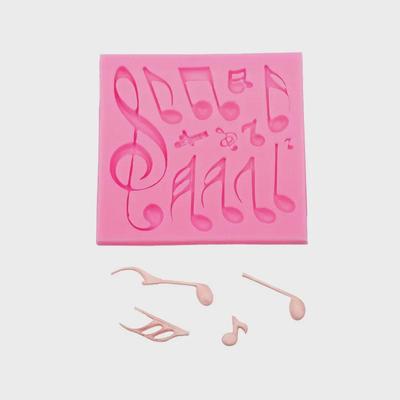 Силиконовая форма для шоколада и мыла в виде музыкальных нот своими руками