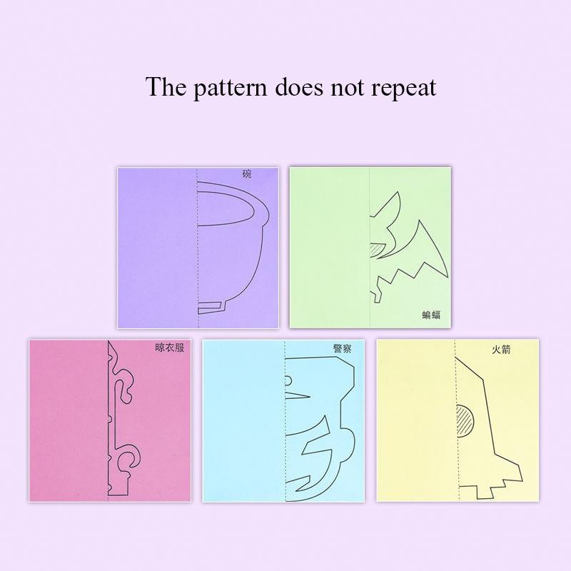 96 шт. Детские мультяшные DIY красочные игрушки для вырезания и складывания из бумаги, детское рукоделие, животные, поделки из бумаги, обучающие игрушки