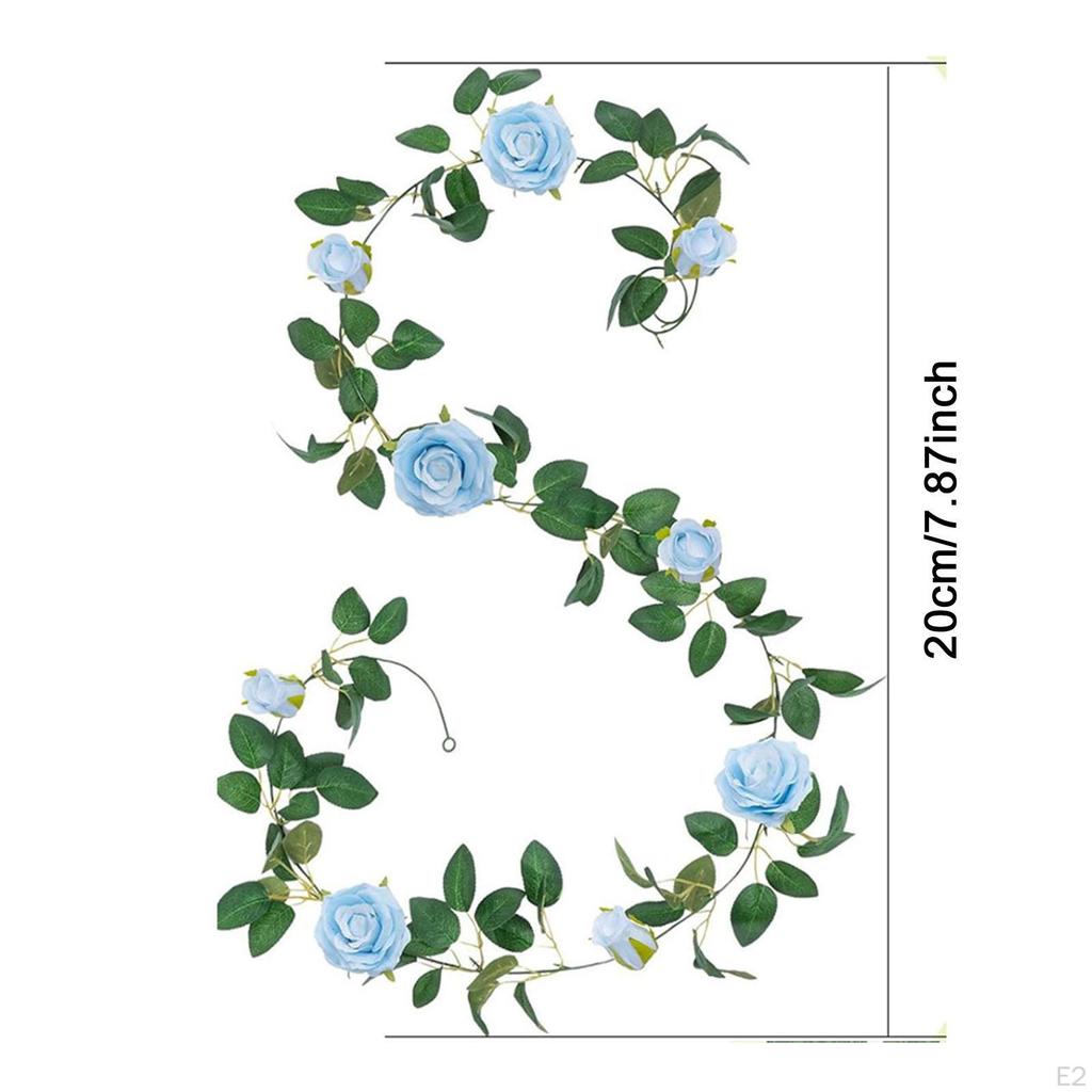Искусственная цветочная гирлянда из роз, лоза, современный орнамент, реалистичный гибкий подвесной плющ, реквизит для фотосъемки