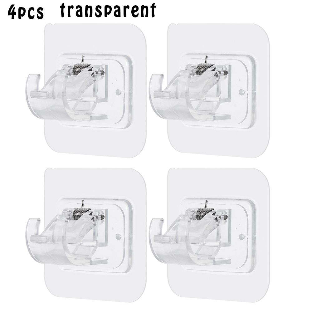 Rack Free Punching Powerful Curtain Rod Brackets Door Hanger Curtain Rod Holder Rod Hanging Clip