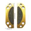57BA 2Pcs Anti-rust Metal Parking Brake Pads 2203147 Motorbike Front Disc Brake Plate Motorcycle Rear Brake Pads